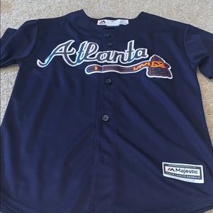 Youth Medium Braves Baseball Jersey